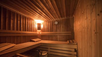 Un sauna, masajes