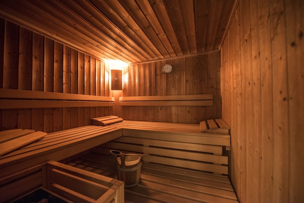 Sauna, massages