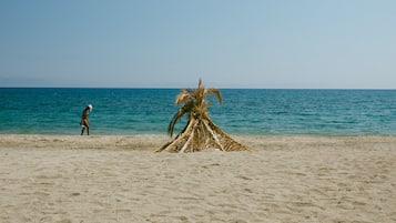 Vlak bij het strand