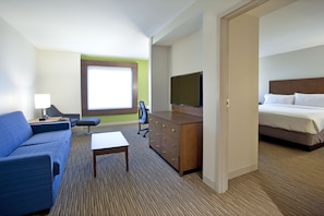 1 bedroom, hypo-allergenic bedding, down comforters, in-room safe