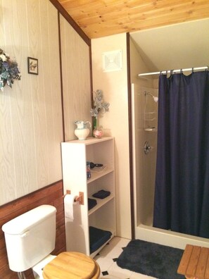 Family Room | Bathroom | Shower, free toiletries, towels