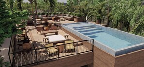 Alberca en la azotea