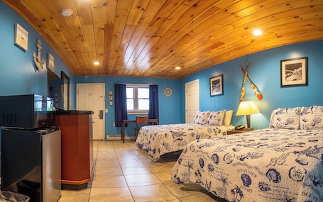 Standard Room, 2 Queen Beds, Refrigerator & Microwave | 1 bedroom, individually decorated, individually furnished