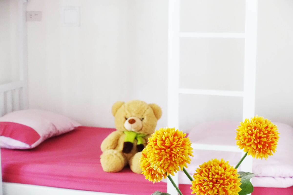 Private Dormitory room 8 adults | Tabla de planchar con plancha, wifi gratis y ropa de cama