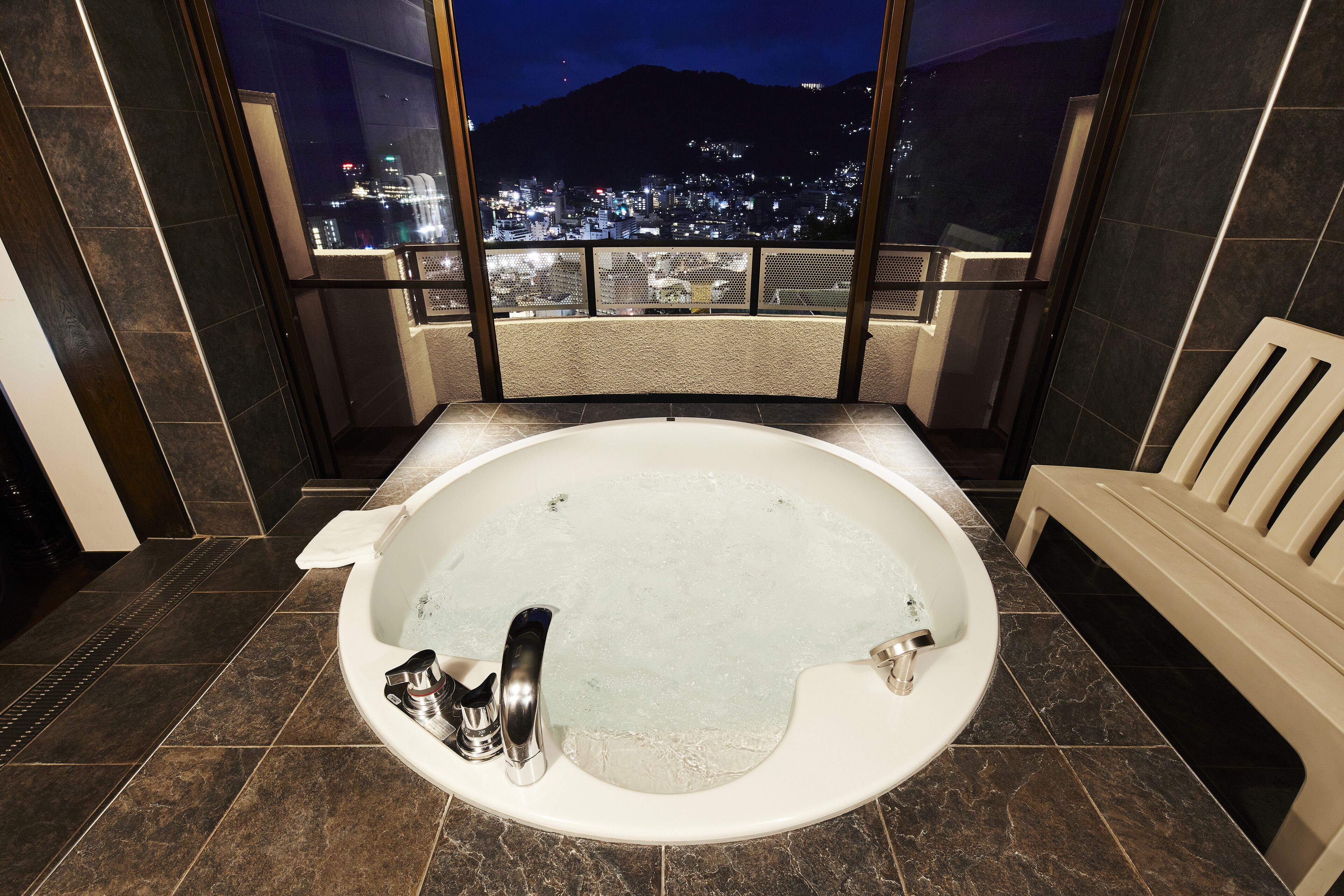 resort jacuzzi twin room (55sqm) | bathroom | designer toiletries, hair dryer, bathrobes, slippers