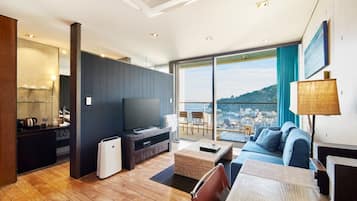 行政別墅, 1 張特大雙人床, 非吸煙房, 海景 (Atype,48sqm,open-air hot spring bath) | 1 間臥室、高級寢具、羽絨被、舒適加層