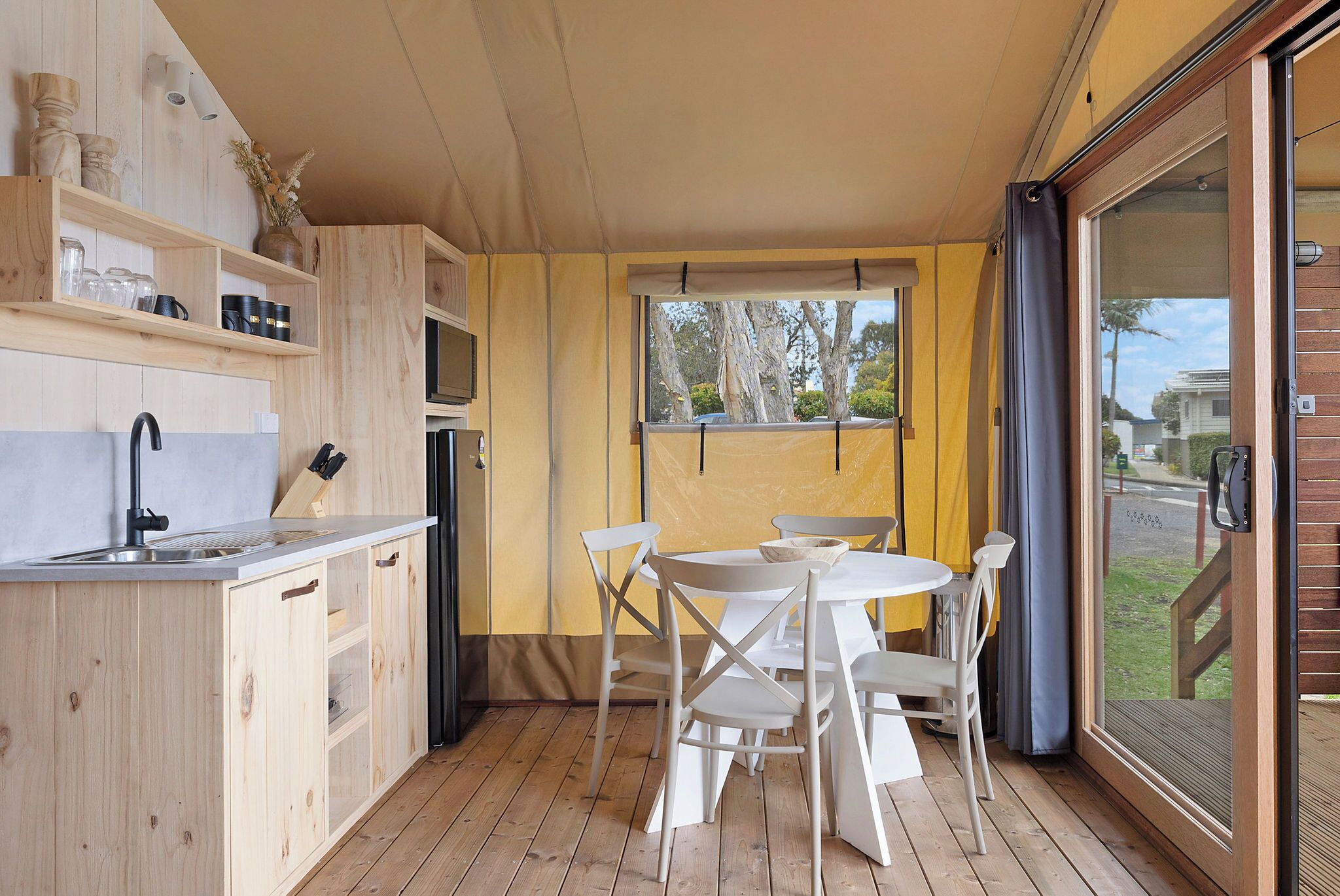 Safari Glamping Tent | Private kitchen