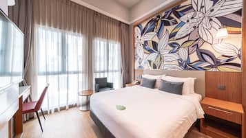 Ropa de cama hipoalergénica y minibar