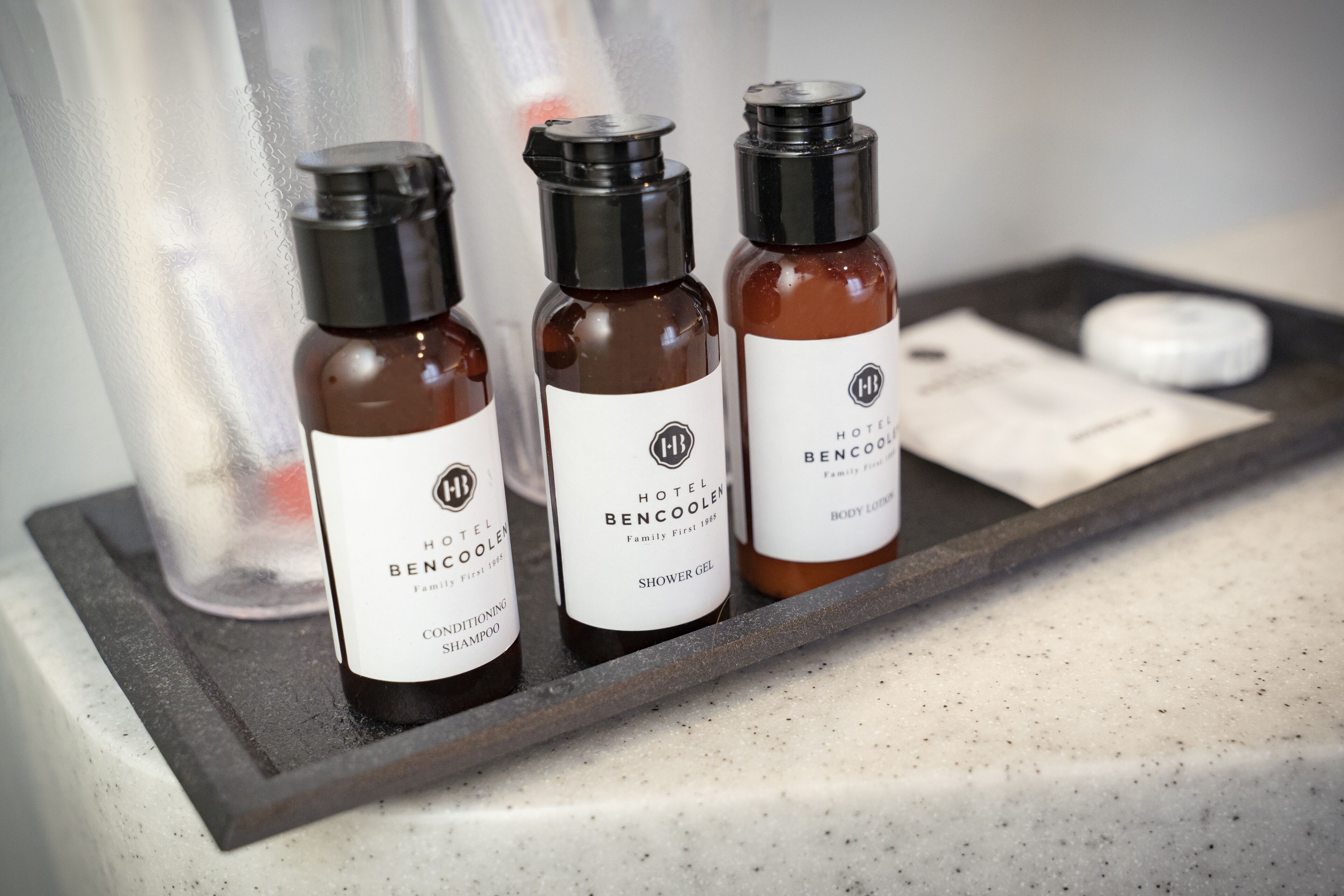 deluxe garden queen (new wing) | bathroom | free toiletries, hair dryer, slippers, towels