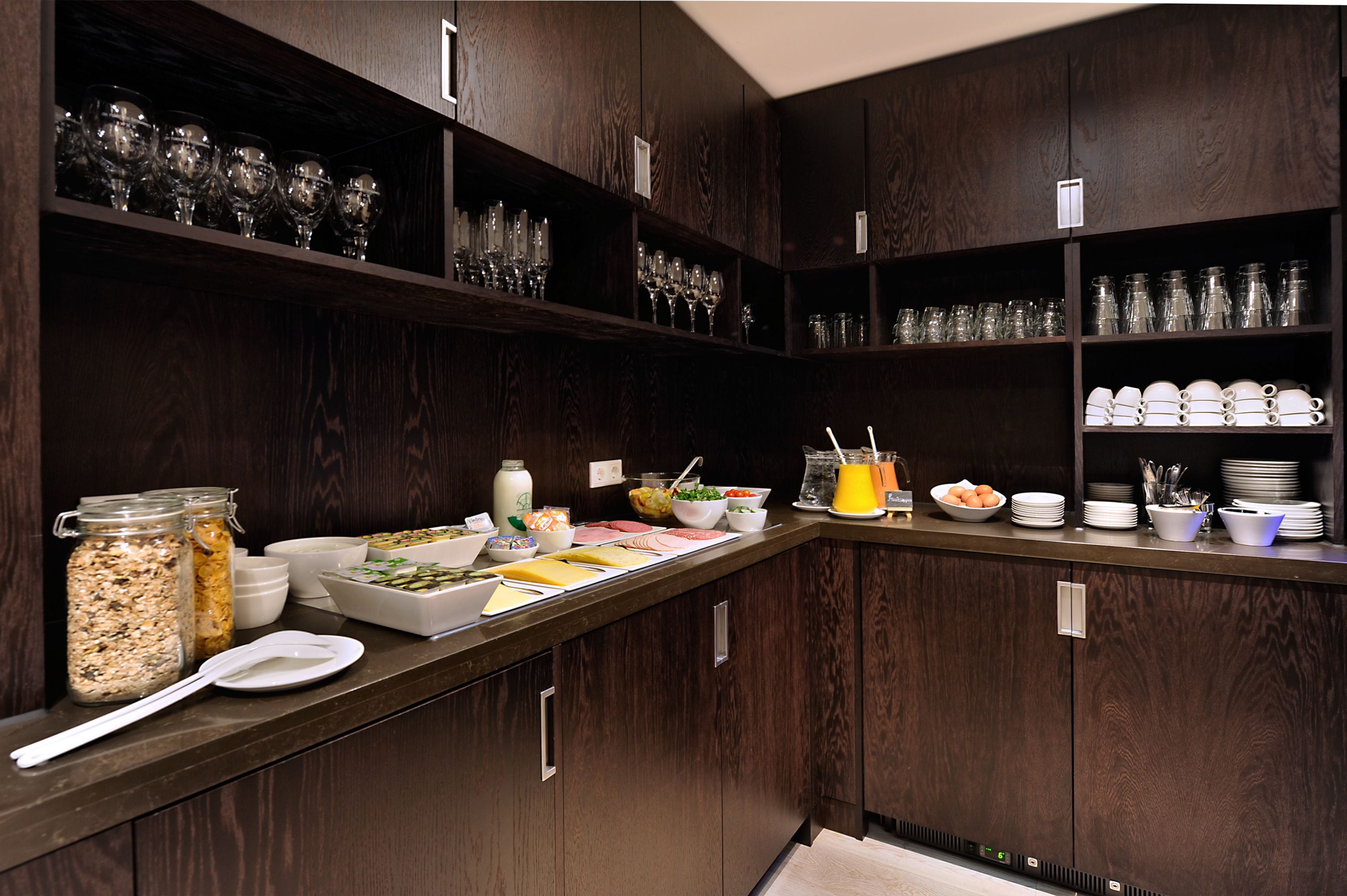 daily buffet breakfast (eur 17.50 per person)