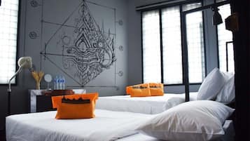 Deluxe Family Boutique Tricycle Room | Roupas de cama premium, frigobar, cortinas blackout, Wi-Fi de cortesia