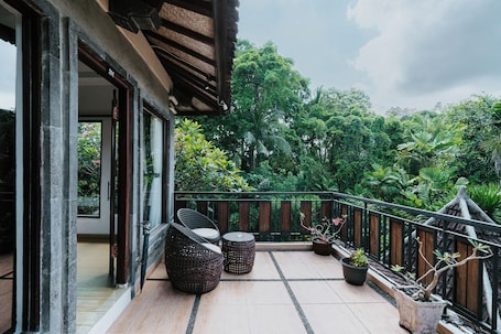 Vista del balcón. Dewangga Ubud