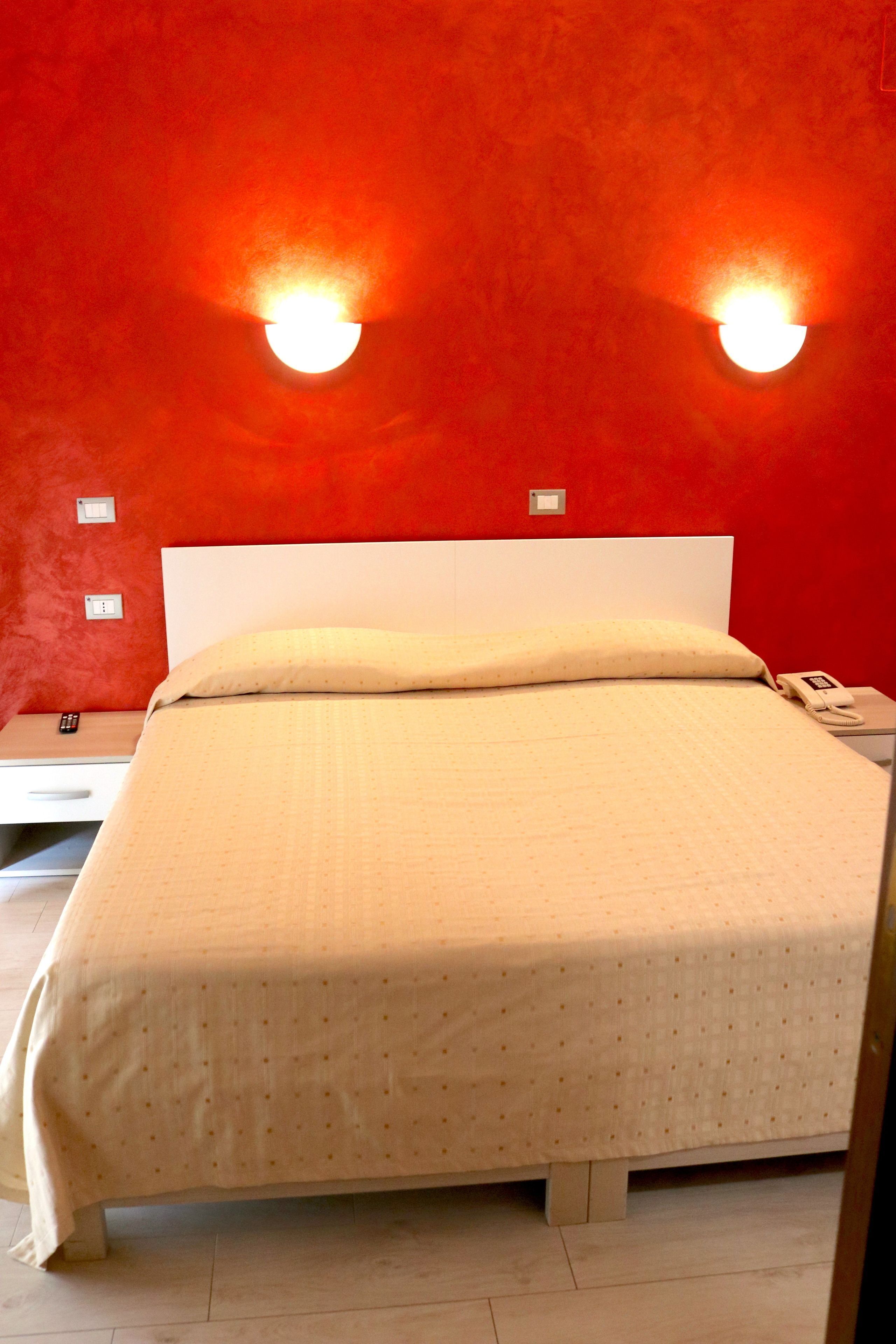 Premium bedding, desk, free WiFi, bed sheets