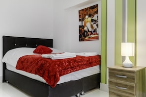 Iron/ironing board, free cribs/infant beds, free WiFi