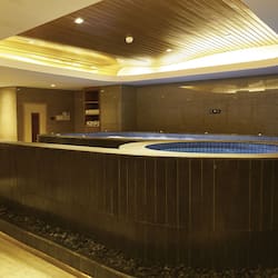 Indoor spa tub