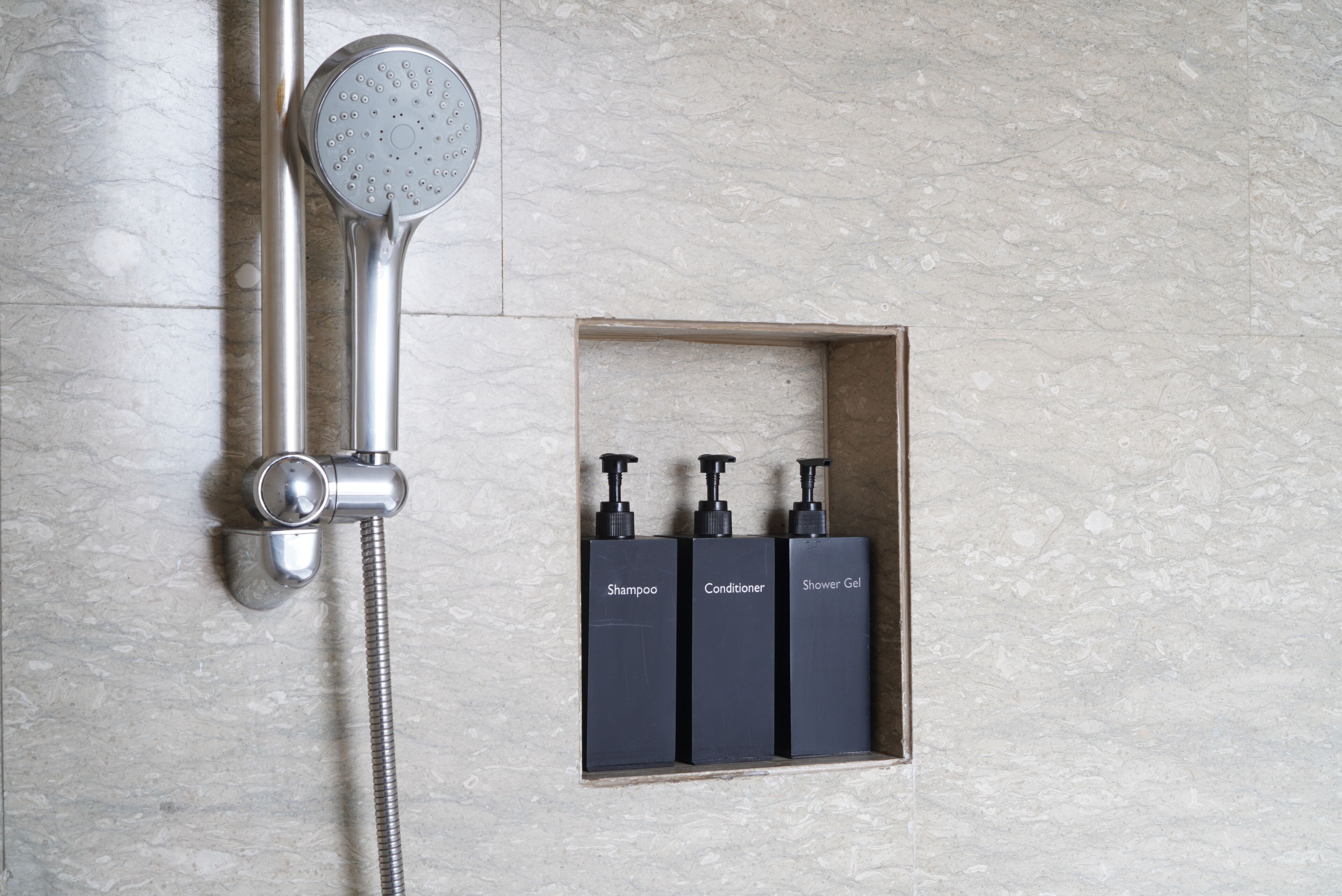 free toiletries, hair dryer, bathrobes, slippers