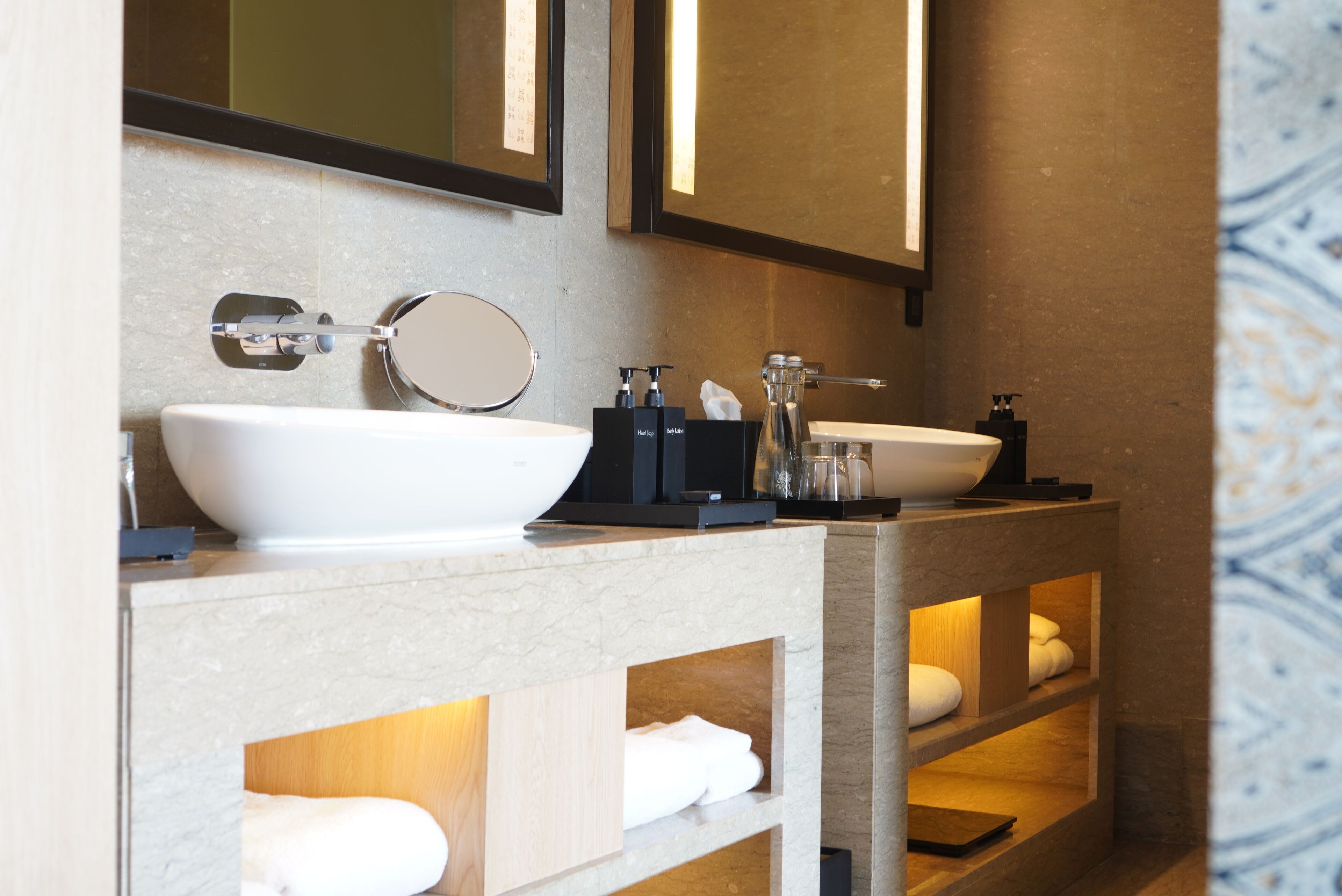 free toiletries, hair dryer, bathrobes, slippers