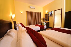 Desk, laptop workspace, soundproofing, iron/ironing board - Sacred Boutique Hotel (Kathmandu)