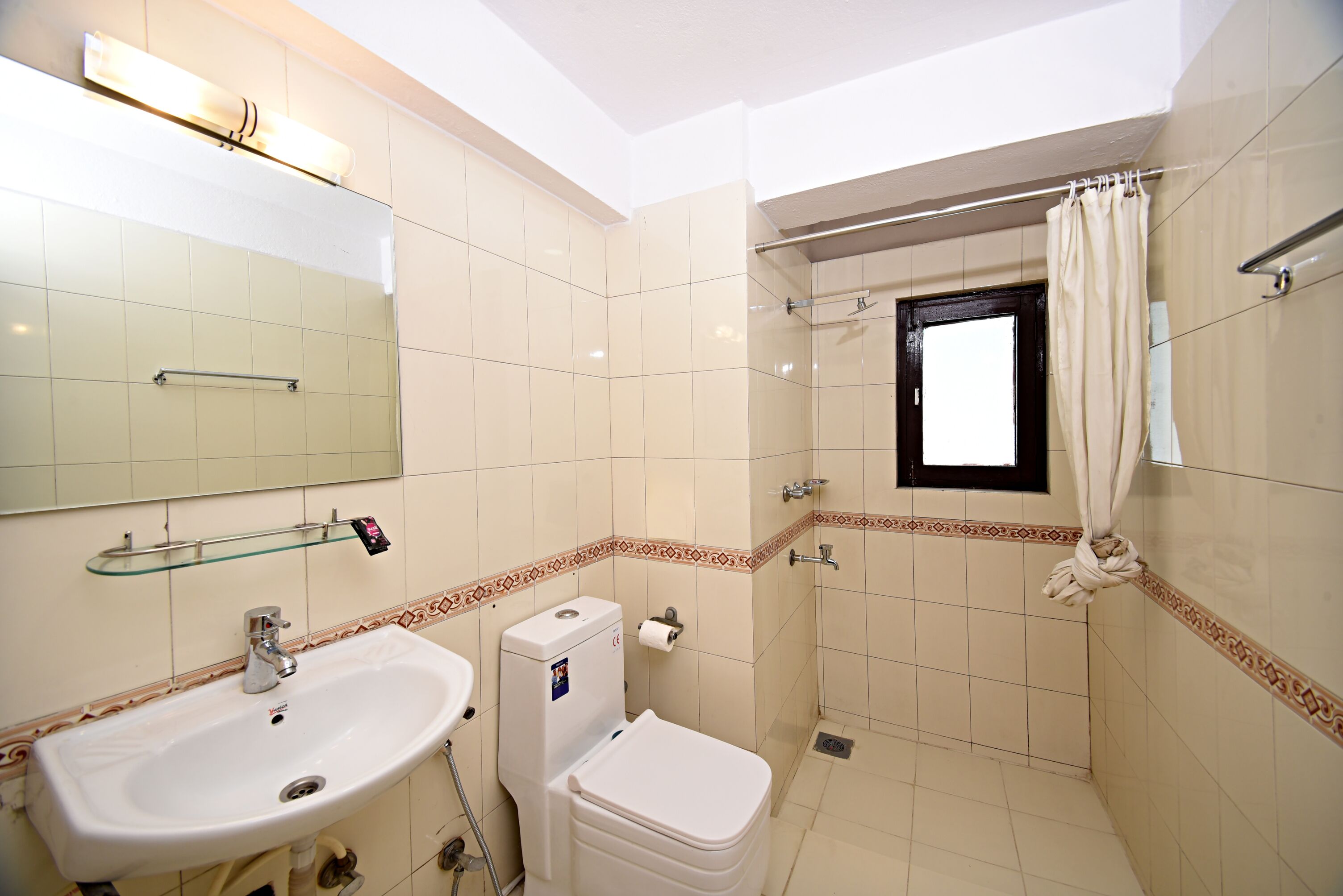 shower, free toiletries, hair dryer, slippers