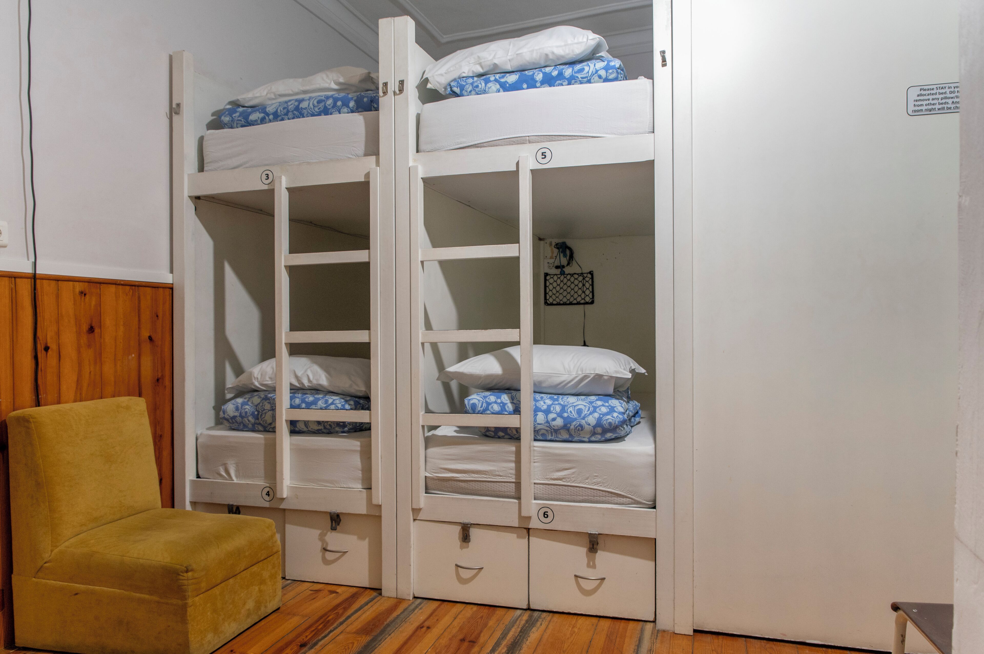 Felles sovesal, privat bad (1 Bed in a 8 Bed Dorm) | Individuelt dekorert, individuelt innredet og strykejern/-brett