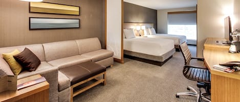 Premium bedding, pillowtop beds, in-room safe, desk