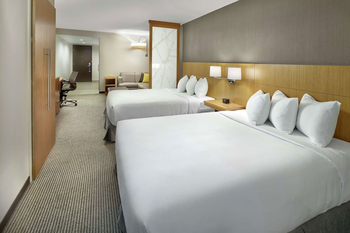 Premium bedding, pillowtop beds, in-room safe, desk