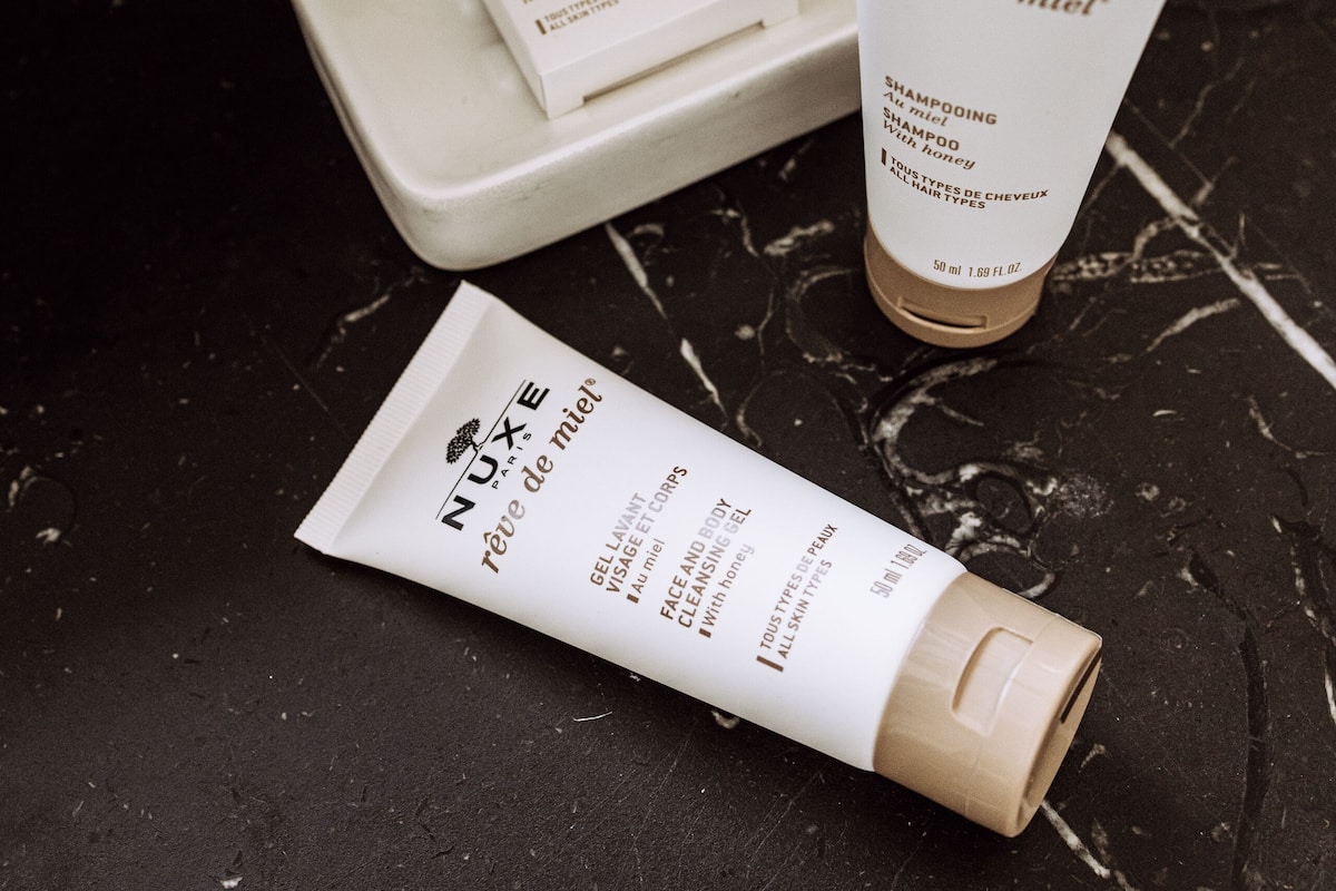 designer toiletries, hair dryer, bathrobes, towels