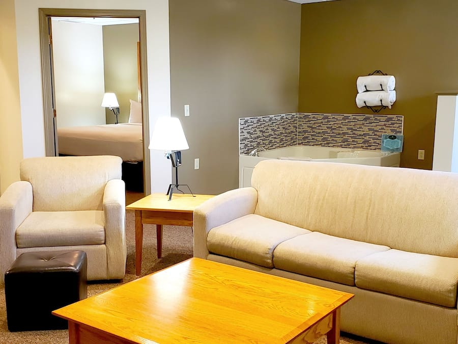 Chambre Deluxe, 1 trĂšs grand lit, non-fumeur, bain Ă remous