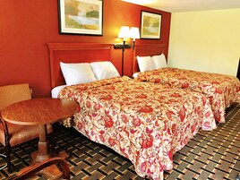 Standard Room, 2 Double Beds | Desk, rollaway beds, free WiFi, bed sheets