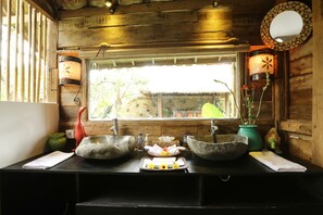 Villa, 3 Bedrooms, Private Pool | Bathroom | Separate bathtub and shower, free toiletries, hair dryer, bathrobes - Ubud Virgin Villa (Ubud)