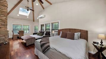 The Luxury Tree House, 1 King Bed, Jetted Tub (Pet Friendly) | 1 bedroom, premium bedding, memory foam beds, individually decorated