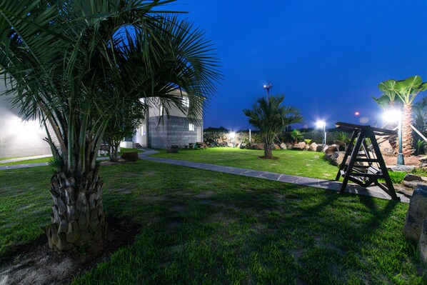 Front of property - evening/night