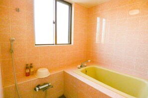 Family Apartment, Multiple Beds, Ocean View | Bathroom | Free toiletries, hair dryer, slippers, towels - Resort Mansion Sea Zone (Onna)