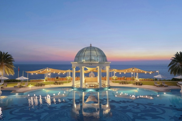 Outdoor pool, open 6:00 AM to 7:00 PM, pool umbrellas, sun loungers