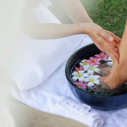 Sauna, hot tub, body treatments, aromatherapy, body wraps, body scrubs