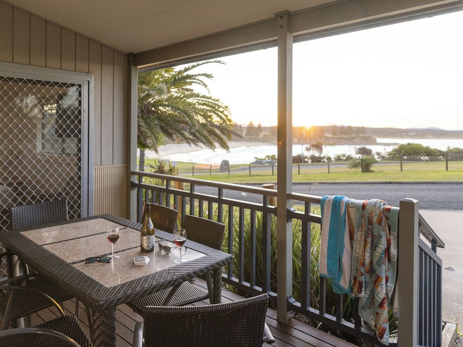 Blick von der Unterkunft