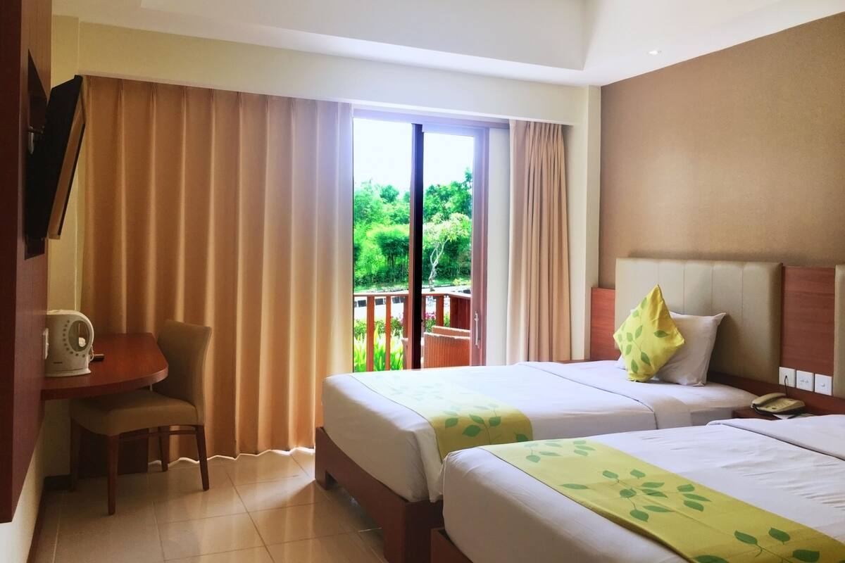 Superior Double or Twin Room, Garden View | Premium bedding, in-room safe, individually decorated, blackout curtains