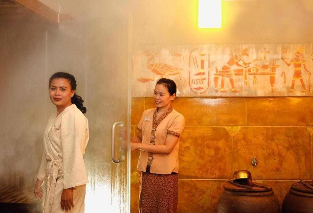 couples treatment room(s), sauna, body treatments, aromatherapy