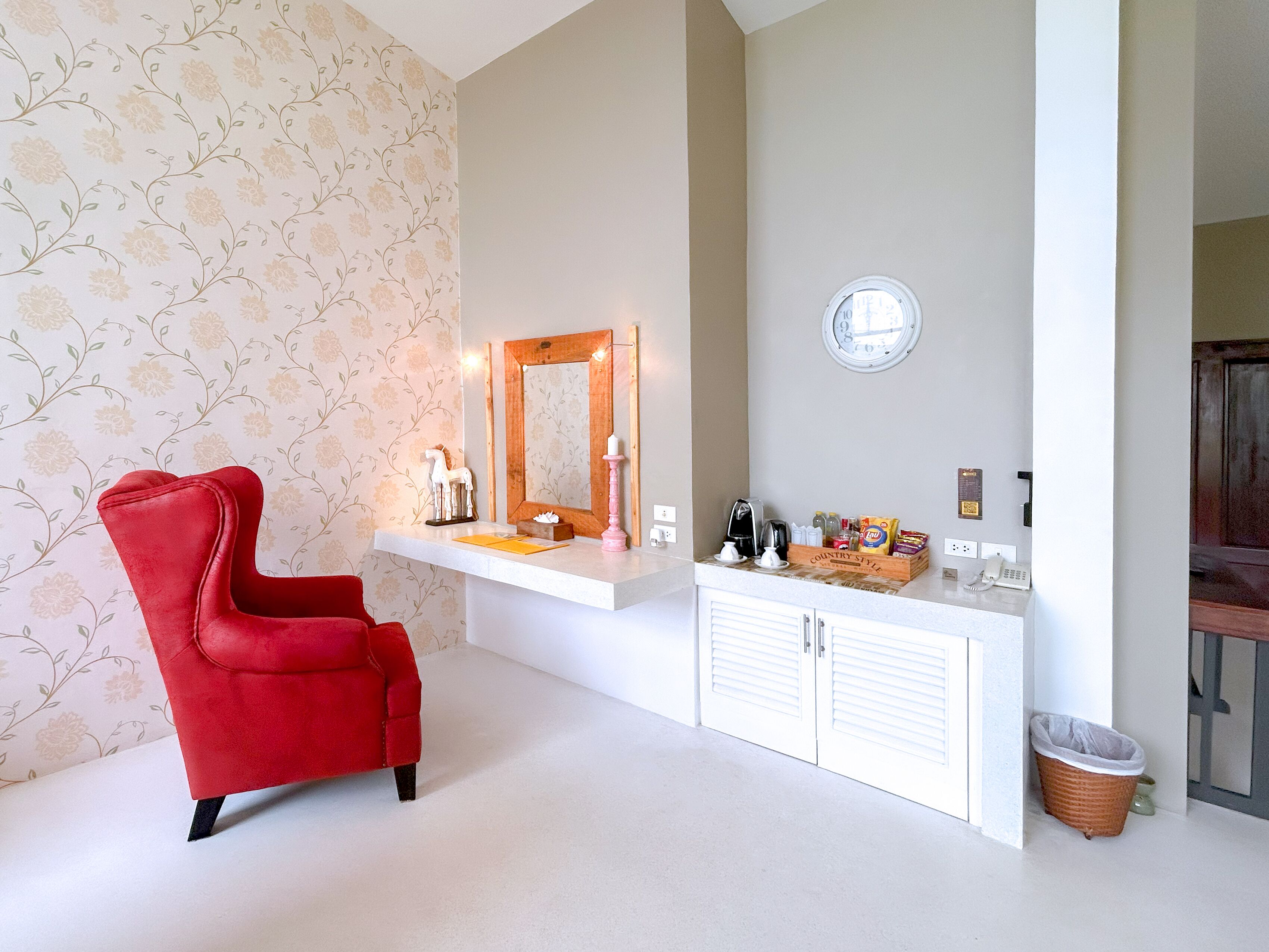 partial ocean view suite | living area | 55-inch smart tv with digital channels, netflix, streaming services