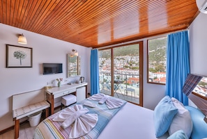 Chambre Double, terrasse, vue ville