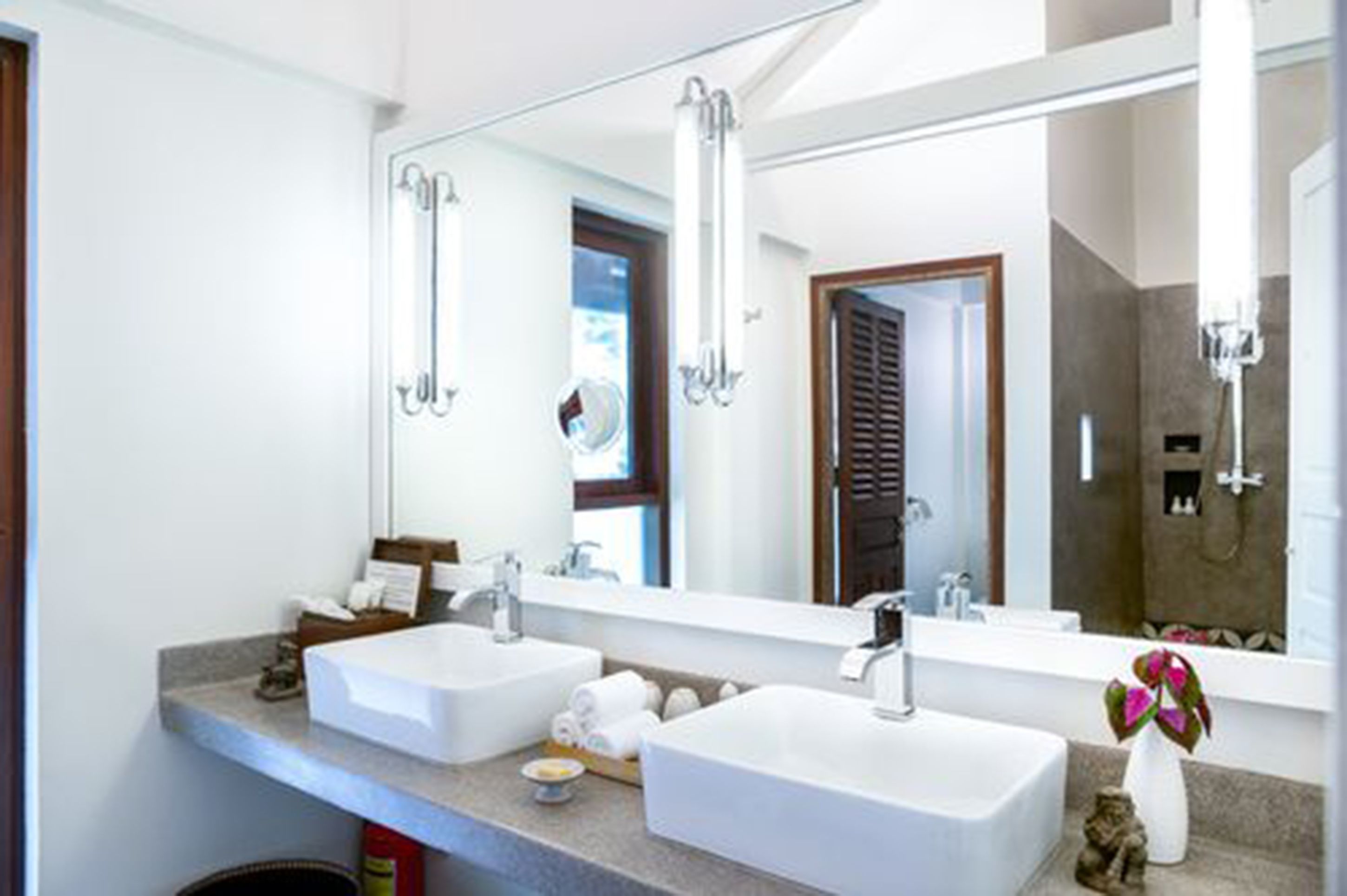 superior double room + one way free airport transfer | bathroom | shower, rainfall showerhead, free toiletries, hair dryer