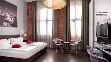 Comfort Double Room | Hypo-allergenic bedding, minibar, in-room safe, desk