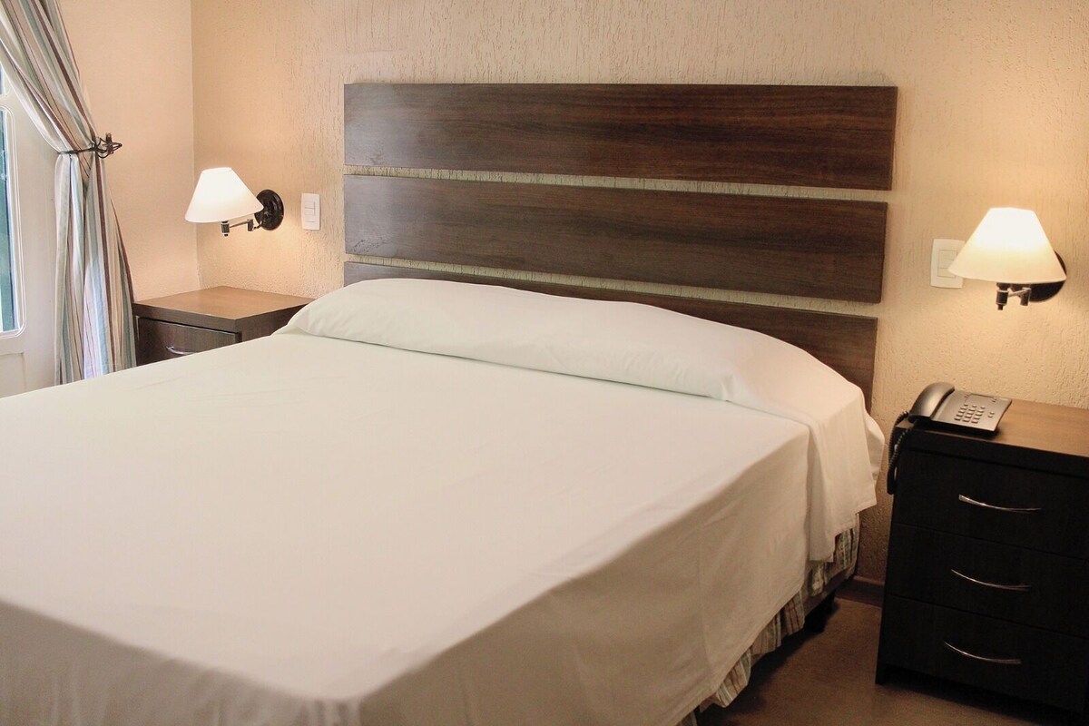 Minibar, desk, cribs (free), WiFi (free)