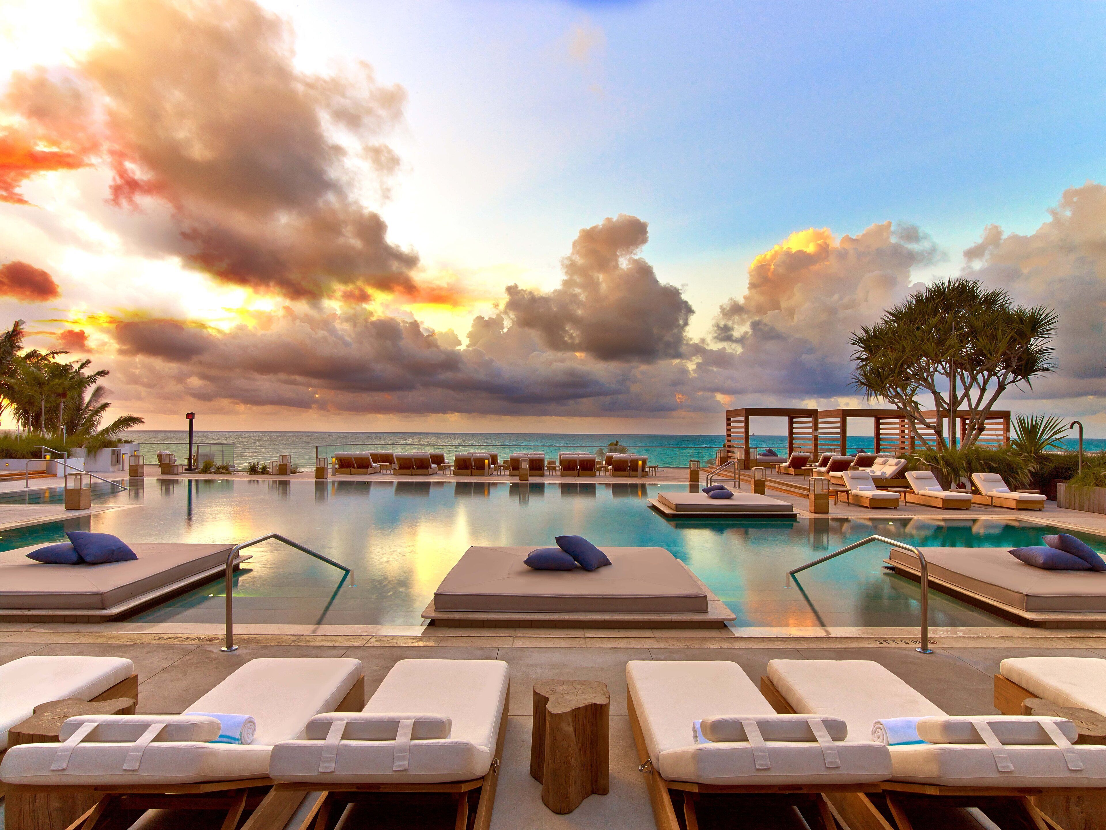 3 outdoor pools