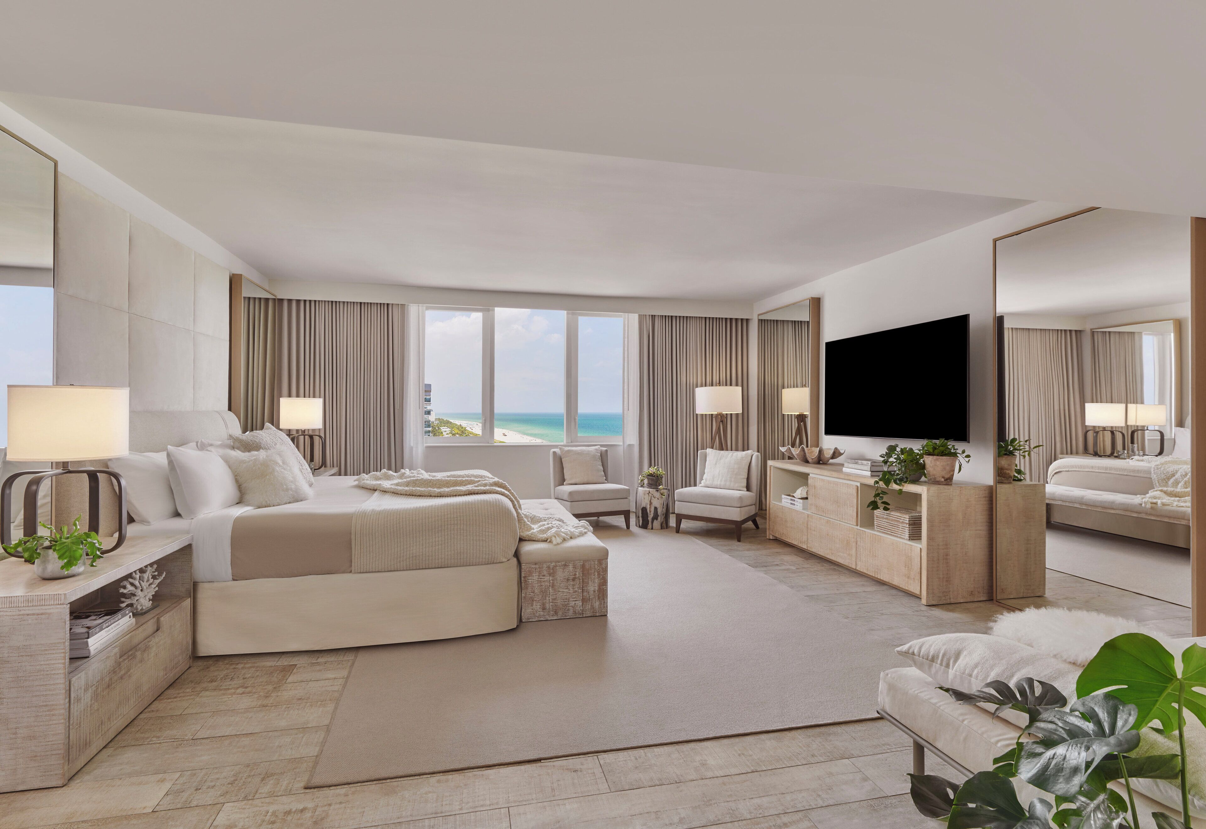 奢华套房, 3 间卧室, 厨房, 海洋  景观 | 高档床上用品、加厚床垫、迷你吧、客房内保险箱