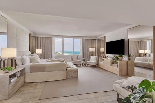Suite Luxury, 3 camere da letto, cucina, vista oceano | Biancheria da letto di alta qualità, materassi a doppio strato, minibar