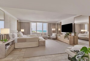 Three Bedroom Homes Ocean View with Balcony | Premium bedding, pillowtop beds, minibar, in-room safe