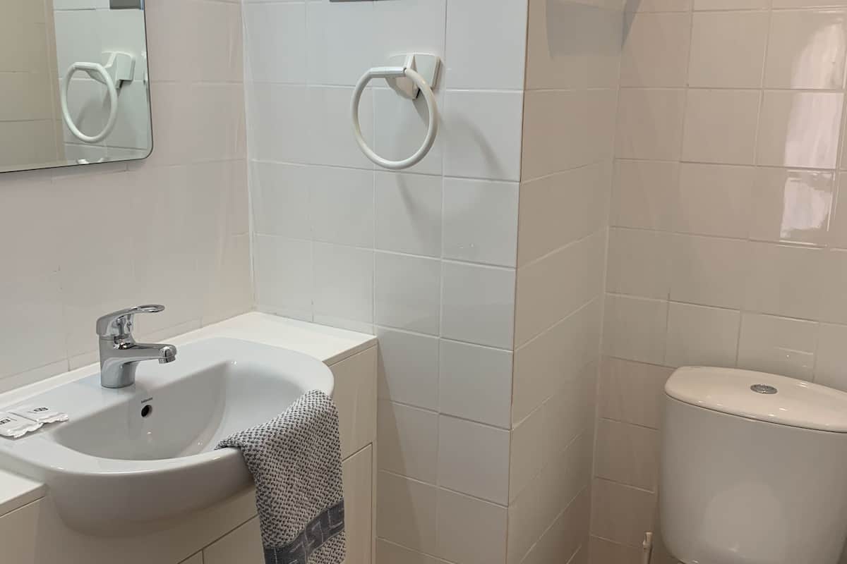 economy double or twin room | bathroom | free toiletries, hair dryer, towels
