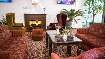 Área de estar no saguão