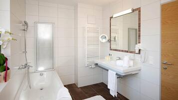 Free toiletries, hair dryer, bathrobes, slippers